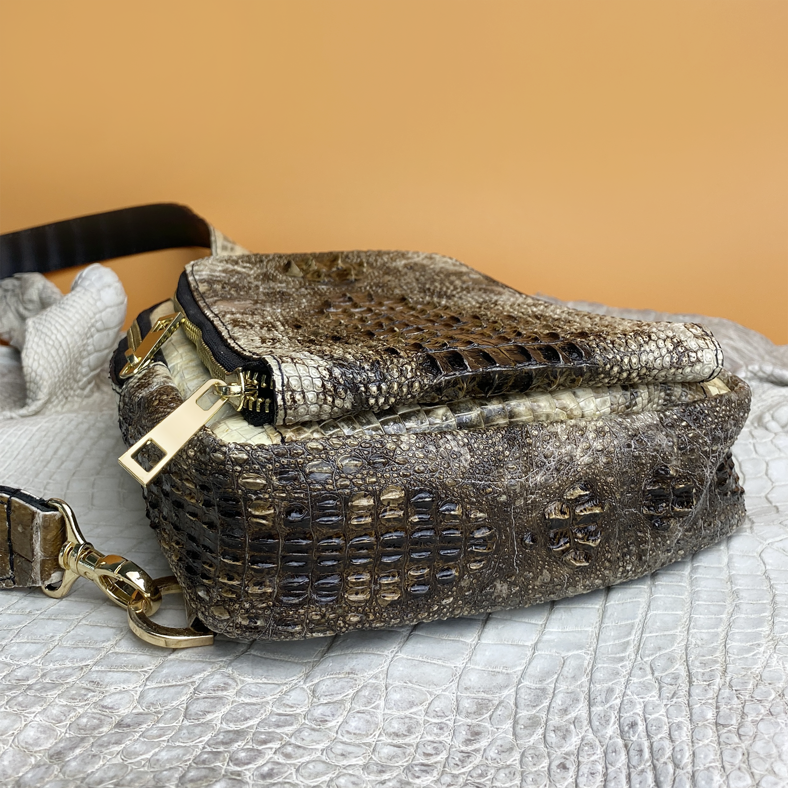Natural Alligator Crossbody Sling Bag (BUY 1 GET 1 WALLET) | BACKPACK55