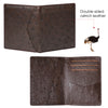 Brown Double Side Ostrich Leather Credit Card Holder | RFID Blocking | CARDOS-03