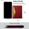 Load image into Gallery viewer, Red Double Side Ostrich Leather Credit Card Holder | RFID Blocking | CARDOS-07