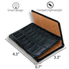 Load image into Gallery viewer, Black Alligator Leather Trifold Wallet RFID Blocking | TRI16