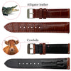 Load image into Gallery viewer, (AMZ&#39;s BEST SELLER) Brown Alligator Watch Strap