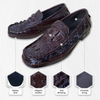 Load image into Gallery viewer, Real Crocodile Leather Penny Loafers For Sale