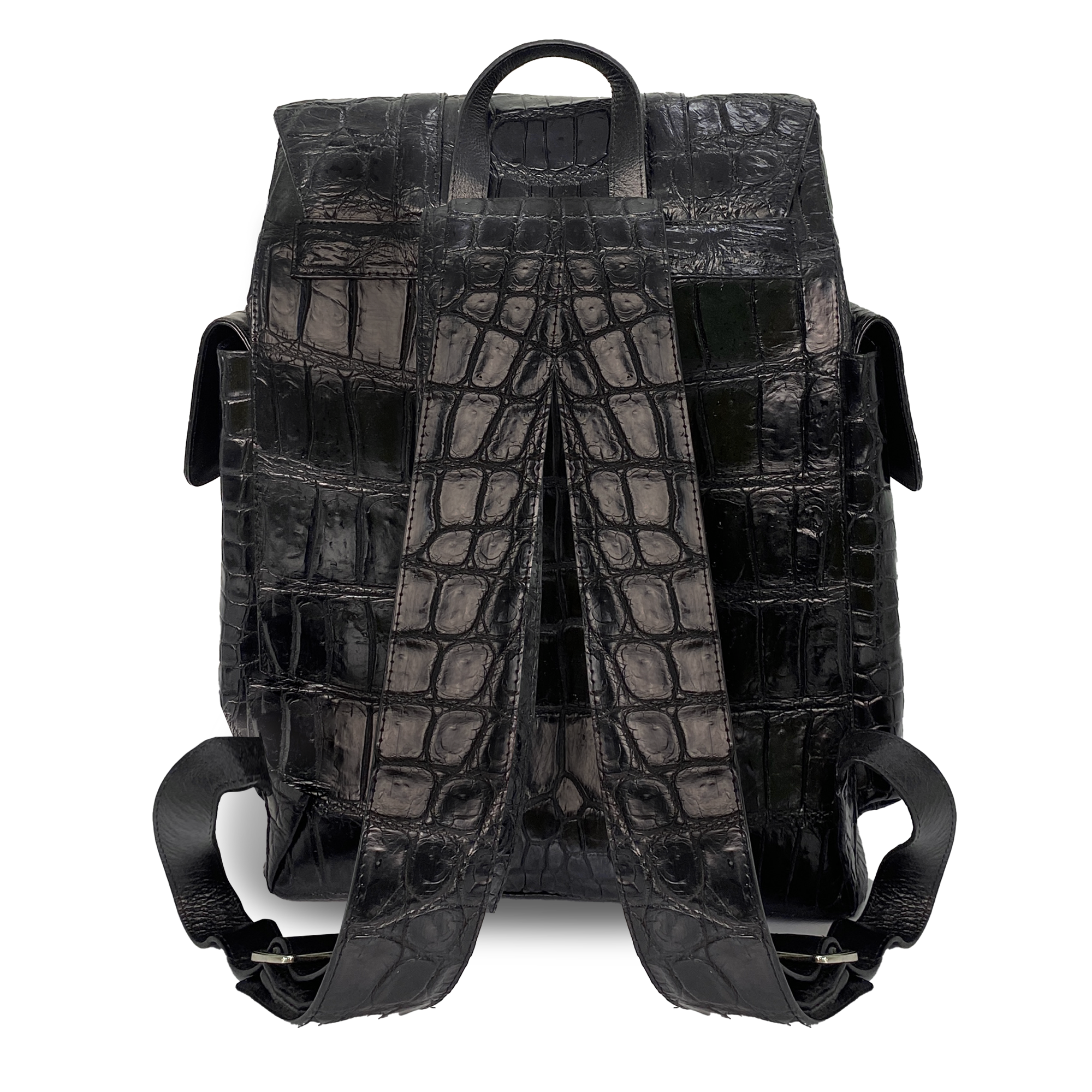 Alligator Leather Backpack for Men, Luxury Business Backpacks Large Capacity