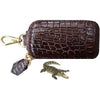 Best Car Key Case Cover Crocodile Leather | Smart Remote Key FOB Blocker Holder Alligator Leather Handmade - Vinacreations