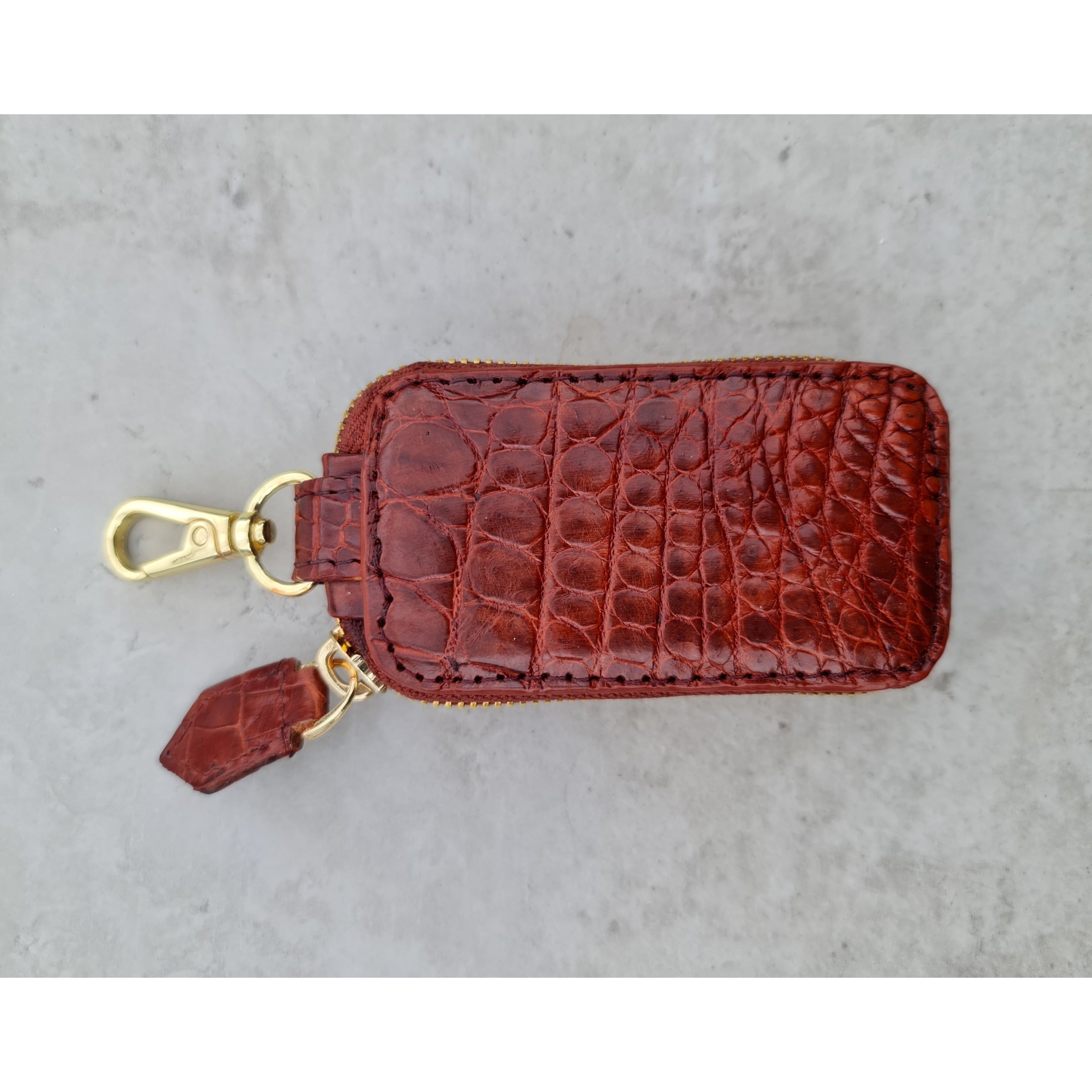 Best Car Key Case Cover Crocodile Leather | Smart Remote Key FOB Blocker Holder Alligator Leather Handmade - Vinacreations