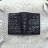 Load image into Gallery viewer, Black Alligator Horn Back Skin Bifold Vertical Wallet For Men | Handmade Crocodile Leather Wallet RFID Blocking | VL5678 - Vinacreations