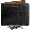 Black Alligator Wallet Hand Stitching | VINAM-90 - Vinacreations