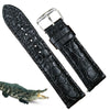 Black Hornback Alligator Leather Watch Band | Crocodile Quick Release Replacement Strap | DH-47 - Vinacreations