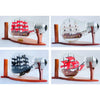 Load image into Gallery viewer, Black Pearl Caribbean Pirate Ship In A Bottle Miniature Boat - Vinacreations