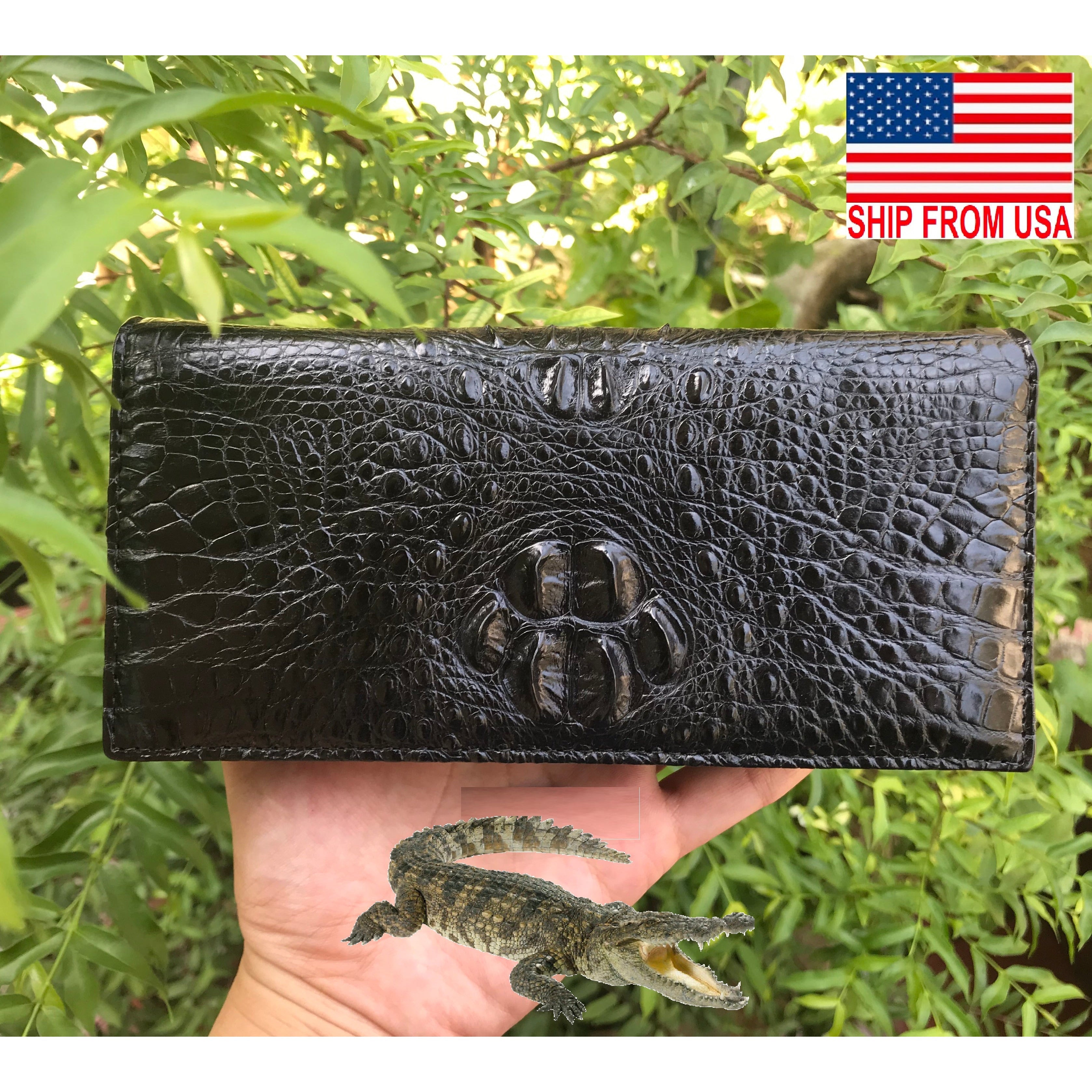 Women's Alligator Clutch Wallet
