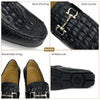 Mens Black Alligator Leather Loafers | Hornback Crocodile Skin Loafer Shoes For Men | SH31D42