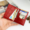 Load image into Gallery viewer, Black &amp; Red Double Side Alligator Leather Credit Card Holder | RFID Blocking | CARD-12