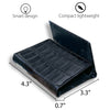 Load image into Gallery viewer, Black Alligator Leather Trifold Wallet RFID Blocking | TRI11