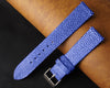 Load image into Gallery viewer, Flat Blue Stingray Leather Watch Band
