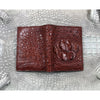 Brown Alligator Skin Bifold Vertical Wallet For Men | Handmade Crocodile Leather Wallet RFID Blocking | VL5614 - Vinacreations