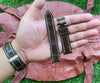 Load image into Gallery viewer, Hand Stitching Dark Brown Alligator Watch Strap DH-155