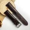 Brown Ostrich Leather Watch Band | Men Quick Release Replacement Wristwatch Strap | DH-31 - Vinacreations