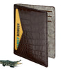 Load image into Gallery viewer, Brown &amp; White Double Side Alligator Leather Credit Card Holder | RFID Blocking | CARD-30