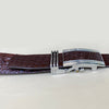 Load image into Gallery viewer, Dark Brown Alligator Hornback Leather Belt For Men - Automatic Buckle | BEHO33 - Vinacreations