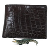 Load image into Gallery viewer, Dark Brown Alligator Skin Bifold Wallet For Men | Handmade Crocodile Leather Wallet RFID Blocking | VL5705 - Vinacreations