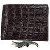 Load image into Gallery viewer, Dark Brown Alligator Skin Bifold Wallet For Men | Handmade Crocodile Leather Wallet RFID Blocking | VL5710 - Vinacreations