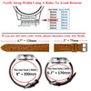 Flat Dark Brown Alligator Leather Watch Band