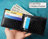 Load image into Gallery viewer, Black Double Side Alligator Skin Bifold Wallet For Men RFID Blocking | VINAM-98