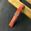 Load image into Gallery viewer, Genuine Orange Pearl Stingray Leather Watch Band