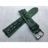 Green Alligator Hornback Leather Watch Band | Luxury Quick Release Buckle Strap | DH-81 - Vinacreations