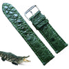 Load image into Gallery viewer, Green Alligator Leather Watch Band For Men | Premium Crocodile Quick Release Replacement Wristwatch Strap | DH-46 - Vinacreations