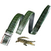 Handcrafted Green Alligator Belt Men's - Crocodile Skin Belly Belt 1.5