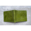 Handmade Green Ostrich Bifold Wallet for Men RFID Blocking | VINAM-97 - Vinacreations