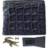 Handmade Navy Blue Alligator Leather Bifold Wallet For Men RFID Blocking | VINAM-56 - Vinacreations