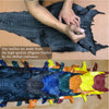 Black Yellow Double Side Alligator Leather Hornback Bifold Wallet For Men | Handmade Crocodile Hornback Leather Wallet RFID Blocking | VILE-319