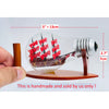 Load image into Gallery viewer, HMS Victory Ship Handmade Ship In Bottle Nautical Style With Red Sail - Vinacreations
