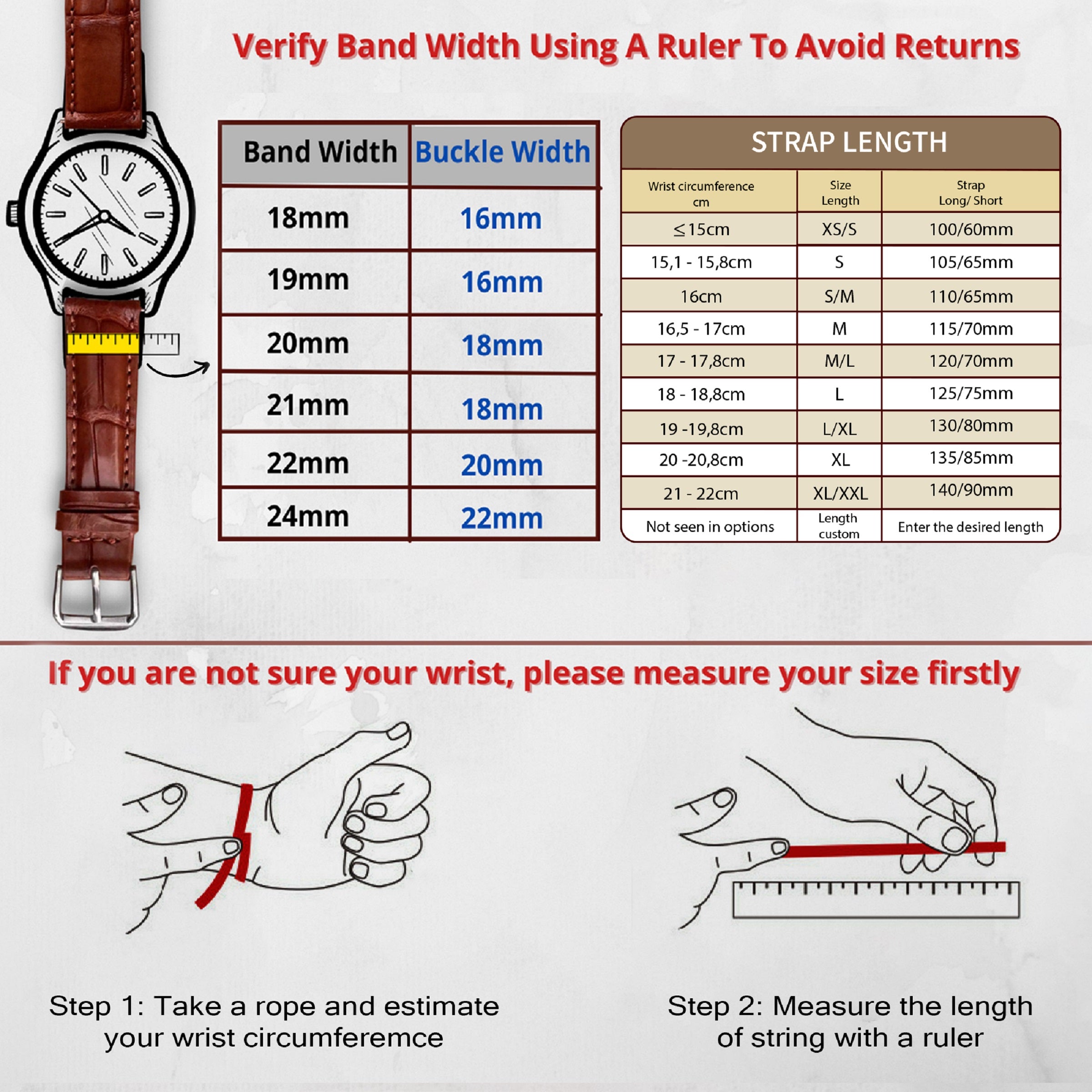 Red Genuine Ostrich Watch Strap Quick Release DH-190