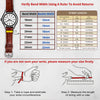 Red Genuine Ostrich Watch Strap Quick Release DH-190