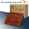 Light Brown Alligator Hornback Bifold Wallet RFID Blocking | VINAM-41 - Vinacreations