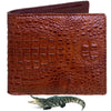 Light Brown Alligator Hornback Bifold Wallet RFID Blocking | VINAM-41 - Vinacreations