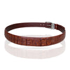 Light Brown Alligator HornBack Leather Belt For Men - Pin Buckle | BEHO66-PIN - Vinacreations