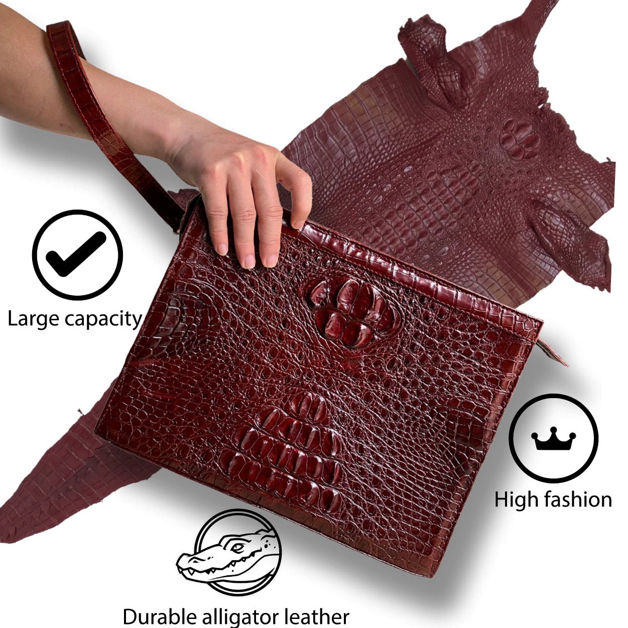 NIGEDU Women Handbags PU Leather Female Clutch Handbag Messenger Bag Large  Solid High Capacity (Black): Handbags: Amazon.com