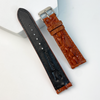Load image into Gallery viewer, light brown hornback leather watch strap