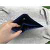 Navy Blue Alligator Skin Bifold Vertical Wallet For Men | Handmade Crocodile Leather Wallet RFID Blocking | VL5680 - Vinacreations