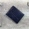 Navy Blue Alligator Skin Bifold Wallet For Men | Handmade Crocodile Leather Wallet RFID Blocking | VL5617 - Vinacreations