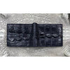 Navy Blue Alligator Tail Skin Bifold Wallet For Men | Handmade Crocodile Leather Wallet RFID Blocking | VL5563 - Vinacreations