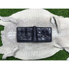 Navy Blue Alligator Tail Skin Bifold Wallet For Men | Handmade Crocodile Leather Wallet RFID Blocking | VL5588 - Vinacreations