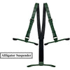 Personalized Alligator Leather Suspenders Men, Leather Suspenders, Men Green Suspenders, Handmade Leather Suspenders For Groomsmen - Vinacreations
