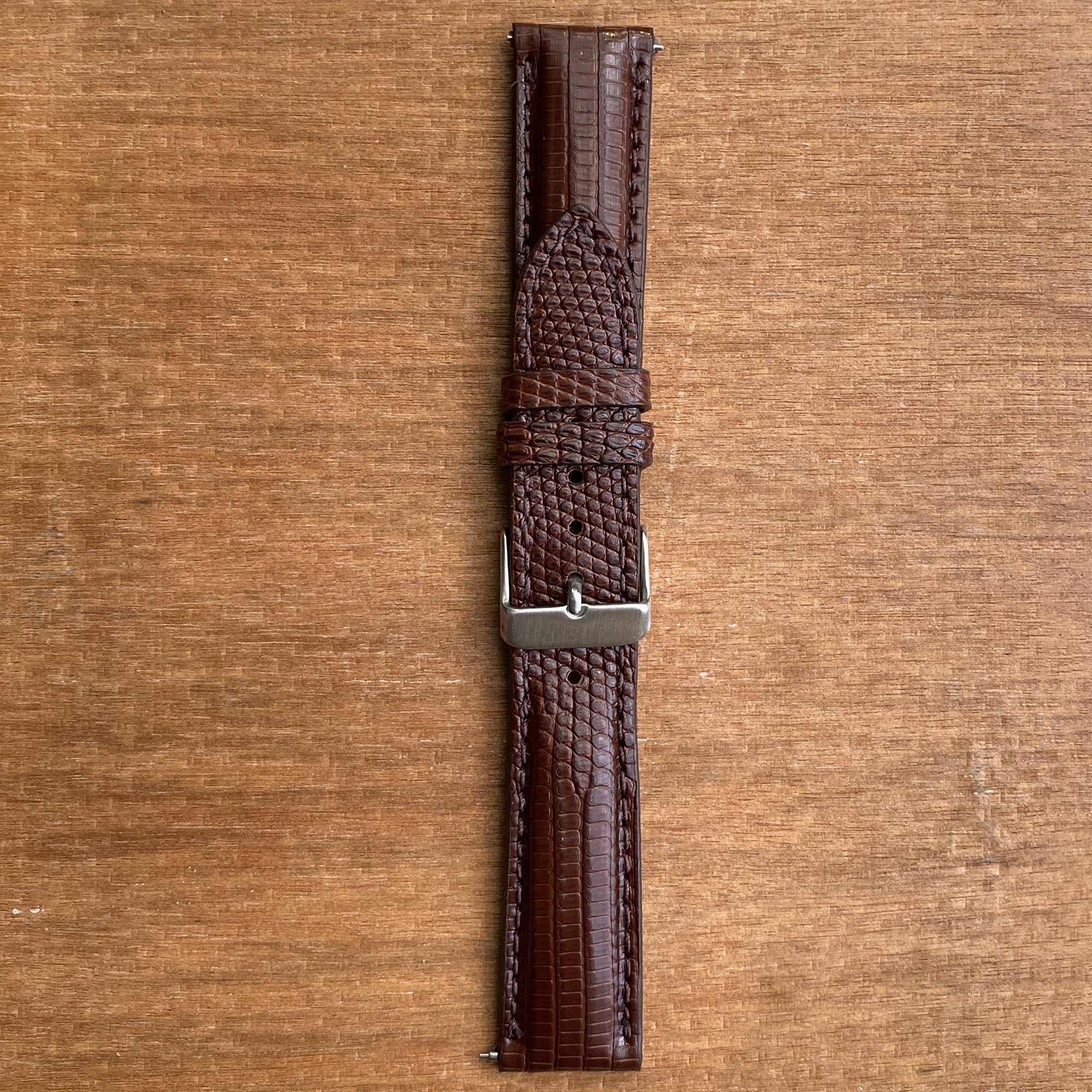 Premium Brown Lizard Leather Watch Strap Band Men Quick Release Buckle Replacement Wristwatch Strap Handmade | dh-161 - Vinacreations