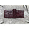 Red Burgundy Alligator Skin Bifold Wallet For Men | Handmade Crocodile Leather Wallet RFID Blocking | VL5639 - Vinacreations