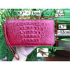 Red Women's Long Purse Wallet Alligator Leather Clutch Large Capacity Luxury Ladies Crocodile Wristlet Organizer RFID Blocking Wallet VINU-01 - Vinacreations